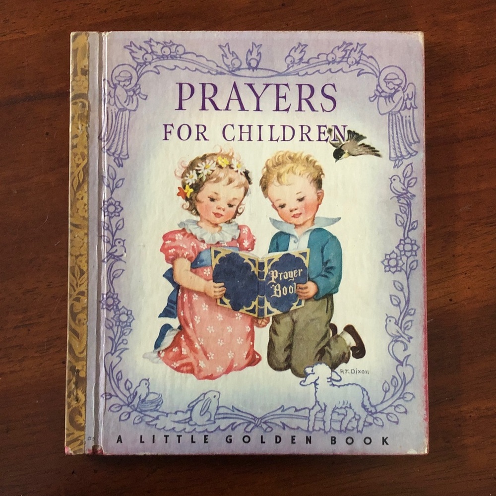 Vintage Prayers for Children Little Golden Book 1942